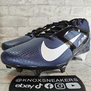 Nike Alpha Menace 4 Pro Football Cleats Midnight Navy FD7037-401 Men's Size 12